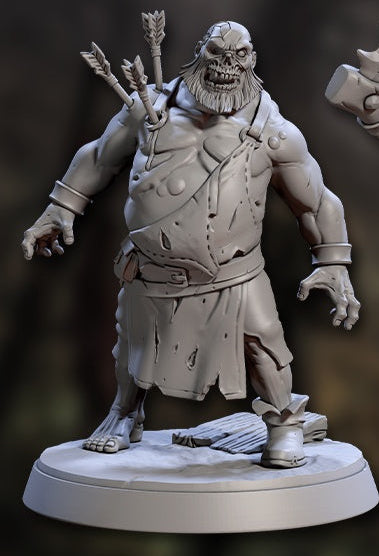 Bloated Zombie – Dungeons & Dragons Monster – Resin Tabletop Miniature