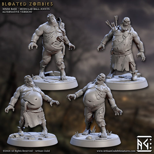 Bloated Zombie – Dungeons & Dragons Monster – Resin Tabletop Miniature