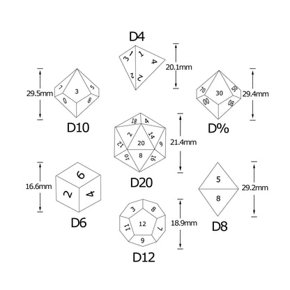 Flower and butterfly exquisite polyhedron resin dice set