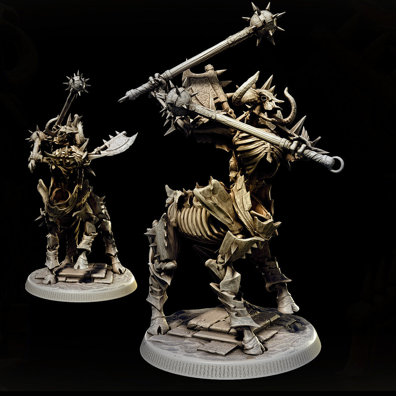 Skeletal Centaurs Set – Undead Cavalry Miniatures
