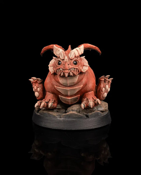 Chonkers – Young Red Dragon (Themberchaud-Inspired) – Beldrad's Bag of Beasts – Creature Miniature