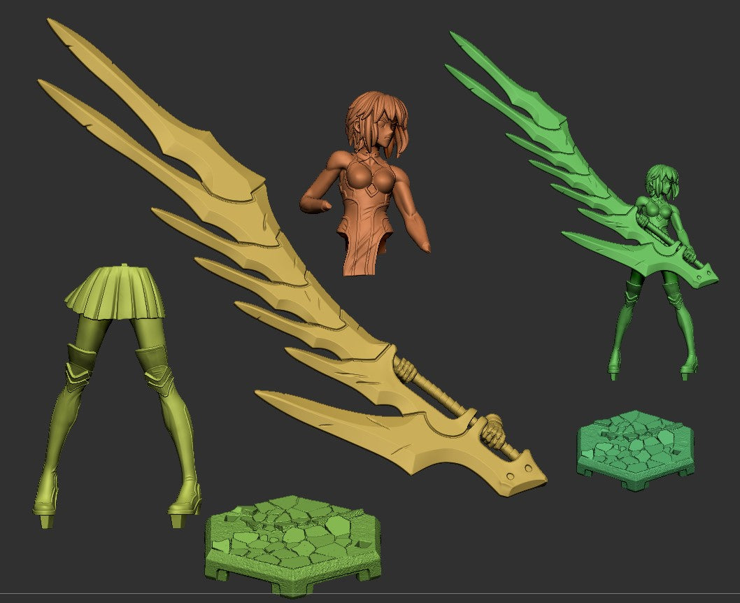 Ciel – Human Vampire Hunter – Tsukihime Inspired Miniature