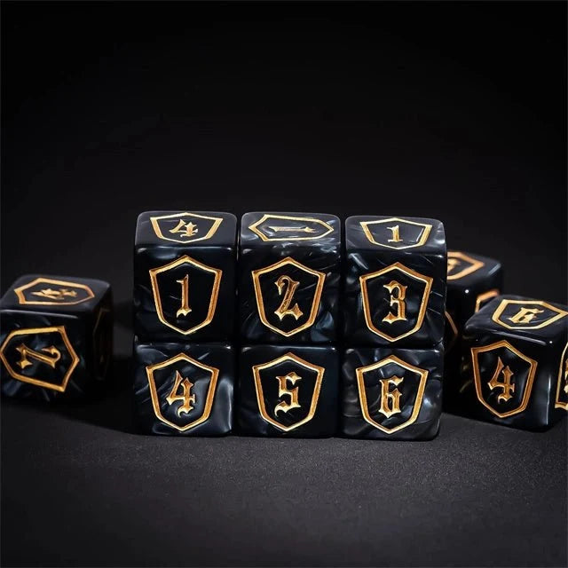 DND Dice 16mm Pearl Acrylic D6 Tabletop RPG Game Dice
