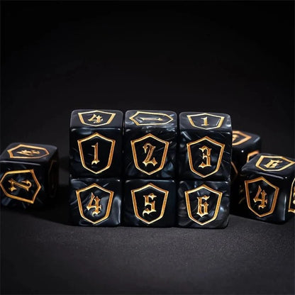 DND Dice 16mm Pearl Acrylic D6 Tabletop RPG Game Dice