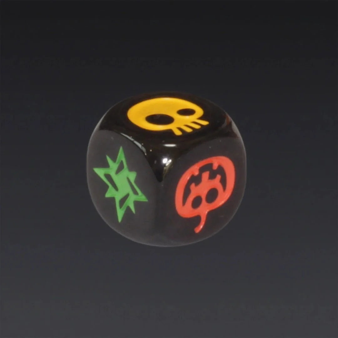 DND Dice Black Acrylic Halloween Dice Ghost 6-Sided Dice