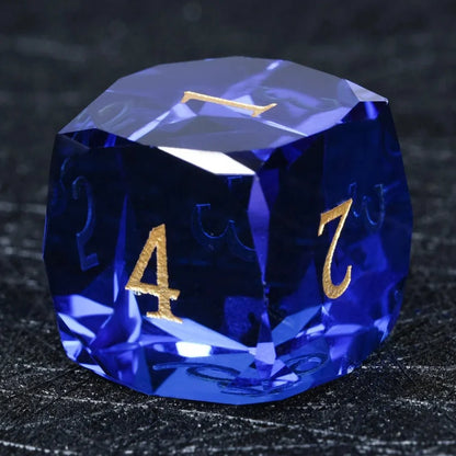 DND Dice - Diamond Cut Sapphire Multi-Sided Dice Set