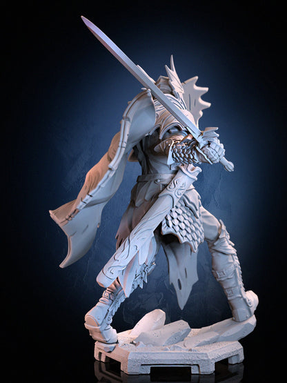 Dragon Knight – Human Fighter – Resin Tabletop Miniature