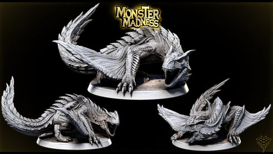 Fel Rex – Brute Wyvern Fanged Apex Inspired Monster Miniature