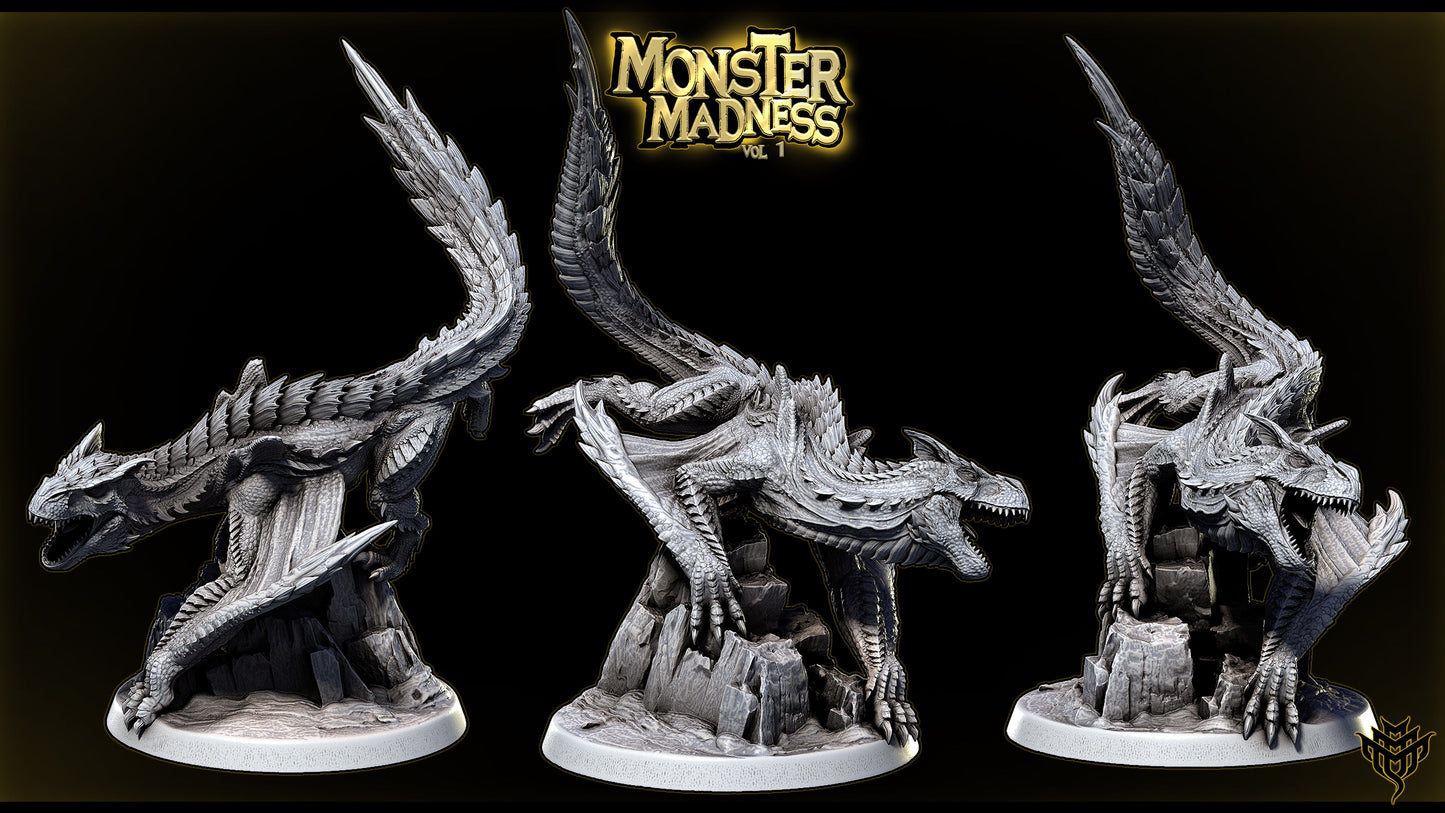Fel Rex – Brute Wyvern Fanged Apex Inspired Monster Miniature