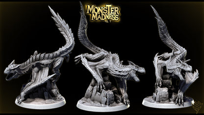 Fel Rex – Brute Wyvern Fanged Apex Inspired Monster Miniature