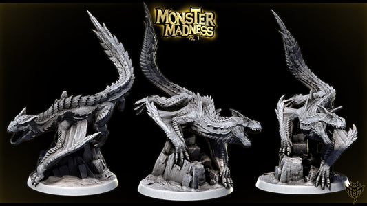 Fel Rex – Brute Wyvern Fanged Apex Inspired Monster Miniature