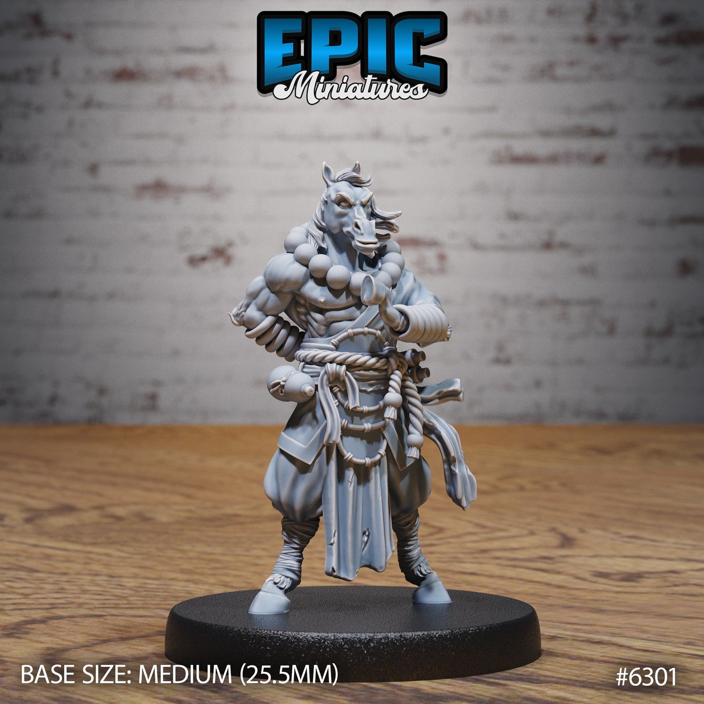 Horsefolk Monk – Resin Tabletop Miniature
