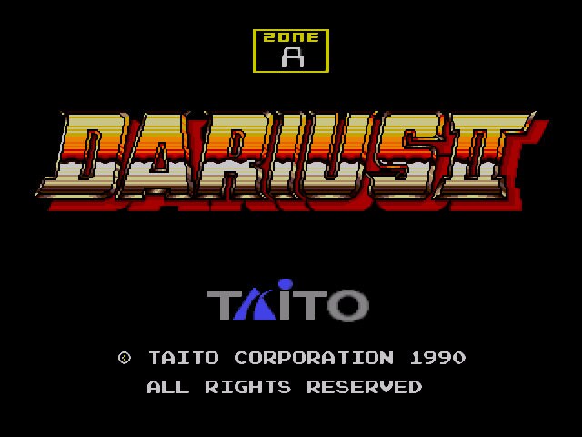 Darius 2 Sega Genesis Game Shoot 'em up
