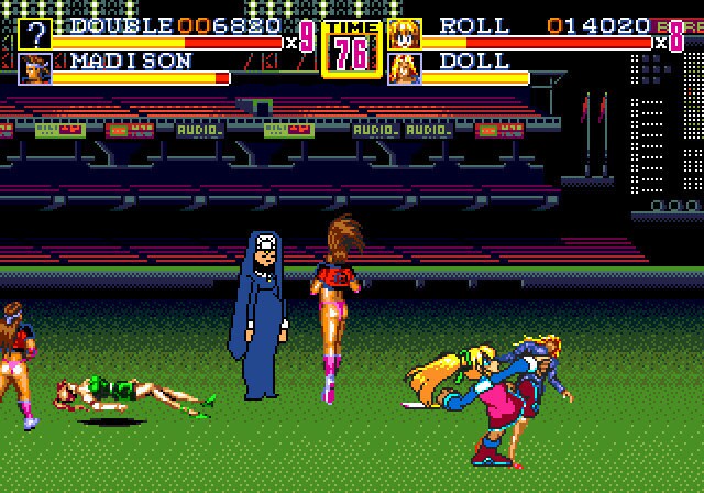 Girl's Paradise in Streets of Rage 2 Sega Genesis Beat ‘em Up Repro Game