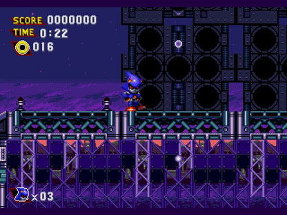 Metal Sonic Hyperdrive Rebooted Sega Genesis Game