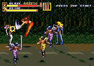 Girl's Paradise in Streets of Rage 2 Sega Genesis Beat ‘em Up Repro Game
