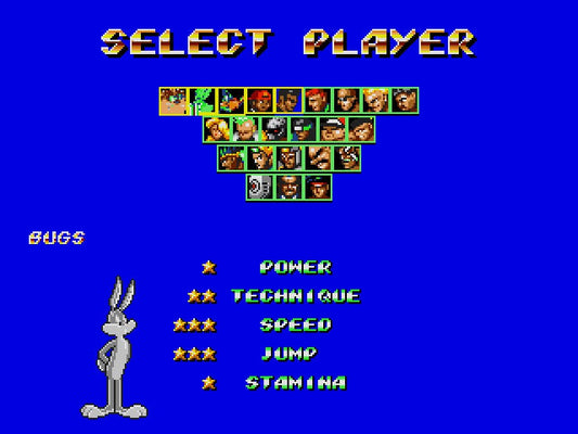 Looney Tunes in Streets of Rage 2 Sega Genesis Game Cart