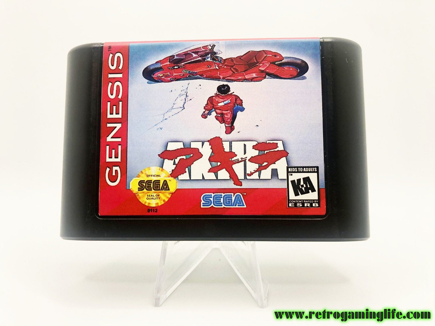 Akira Prototype English Translated Sega Genesis Game Cart