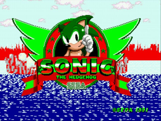 Sonic the Hedgehog Christmas Edition Sega Genesis Repro Game Cart