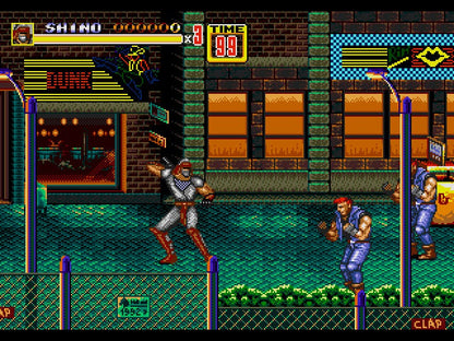 Shinobi in Streets of Rage 2 Sega Genesis Repro Game Cart
