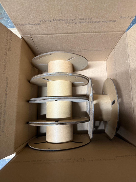 Lot of 5 Spools Per Box for Crafts, Organizing, and Storage