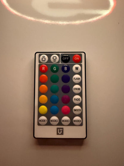 UGA Georgia Bulldogs Multicolored LED Light Box with Color and Effects Remote and Stand
