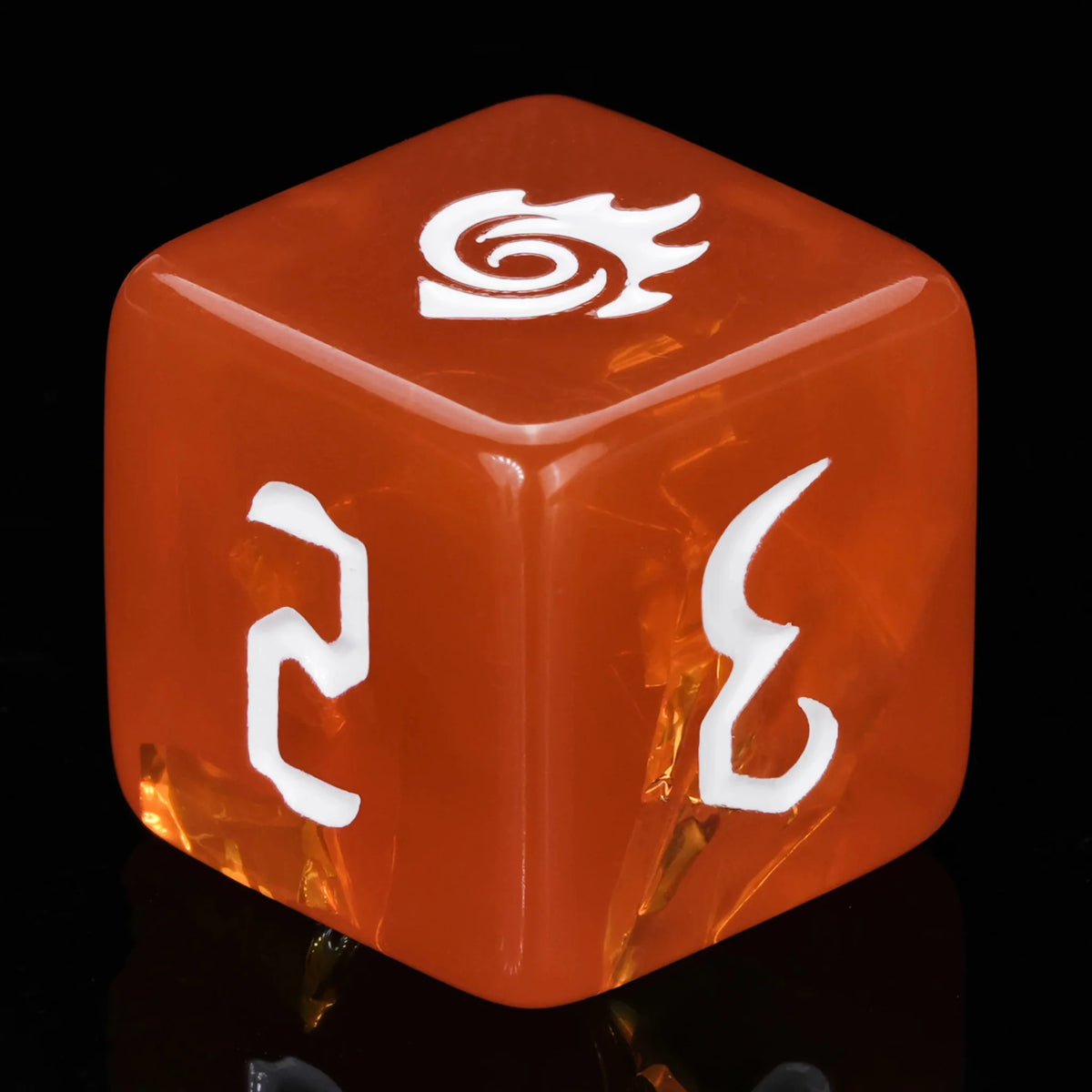 Kickstarter Dice – Sorcerer Resin Dice Set + White Numbers