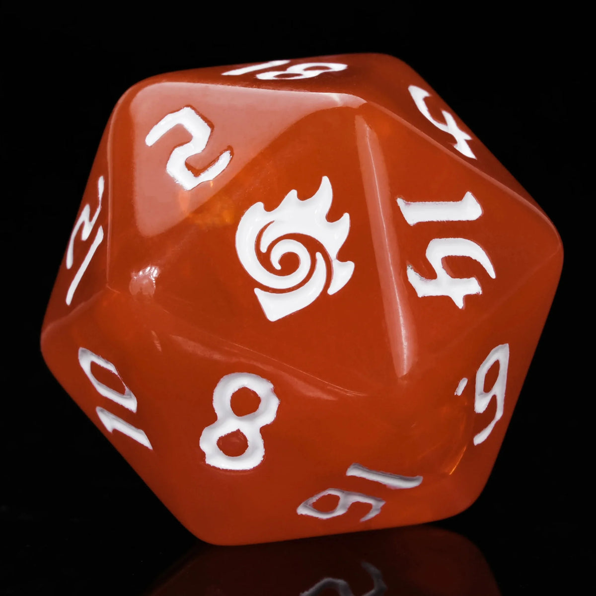 Kickstarter Dice – Sorcerer Resin Dice Set + White Numbers