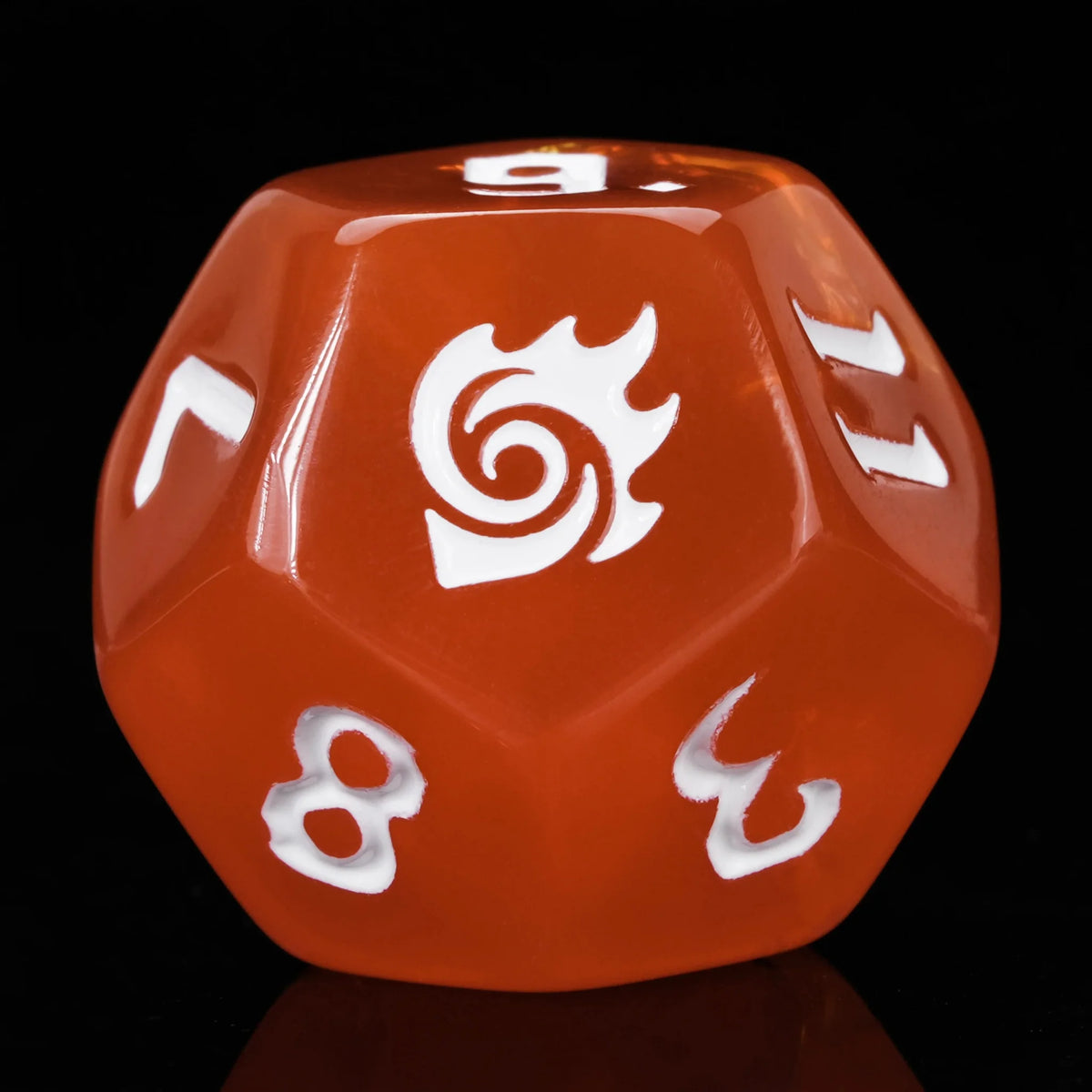 Kickstarter Dice – Sorcerer Resin Dice Set + White Numbers