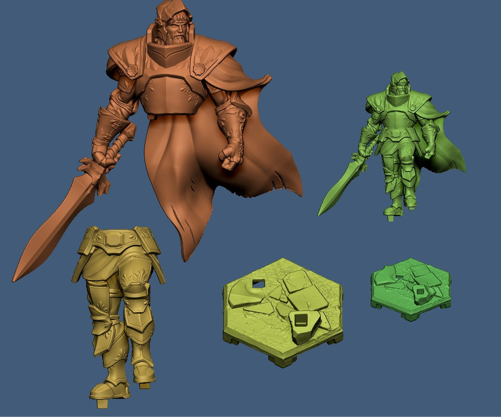 King Arthur – Human Fighter – Resin Tabletop Miniature