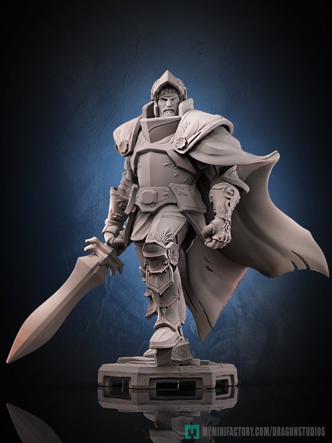 King Arthur – Human Fighter – Resin Tabletop Miniature