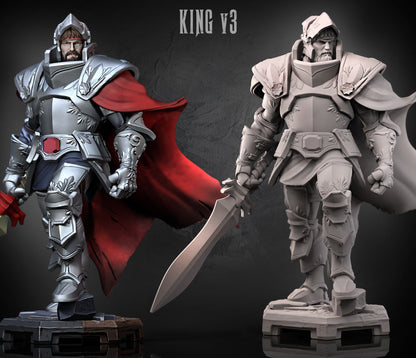 King Arthur – Human Fighter – Resin Tabletop Miniature