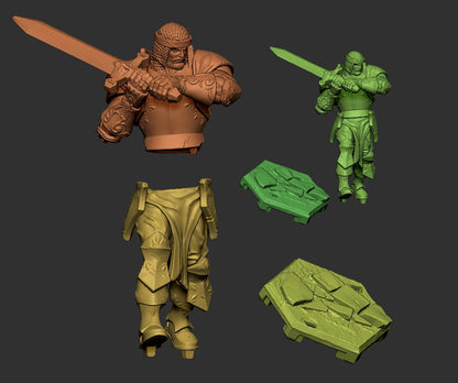 King Arthur – Human Fighter – Knights of the Round Miniature