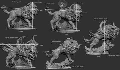 Komainu – Foo Lion Guardian Beast – Miniature
