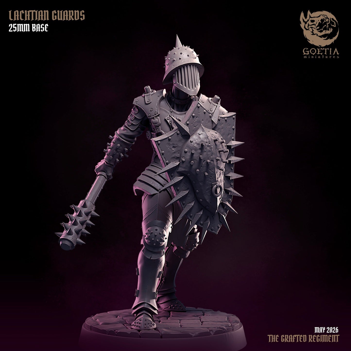 Lachtian Guards – Human Fighters – Resin Tabletop Miniatures