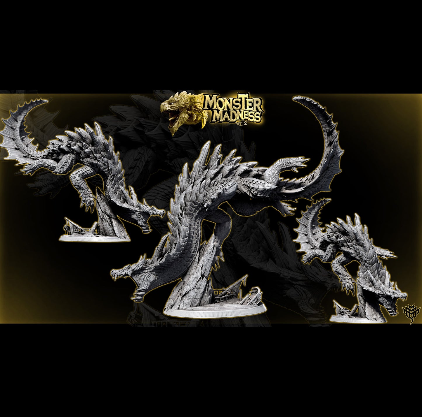 Lagirus – Lagiacrus-Inspired Water Drake – Monster Madness Vol 2 Miniature