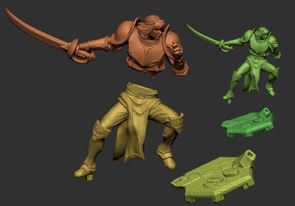 Lancelot – Human Fighter – Resin Tabletop Miniature