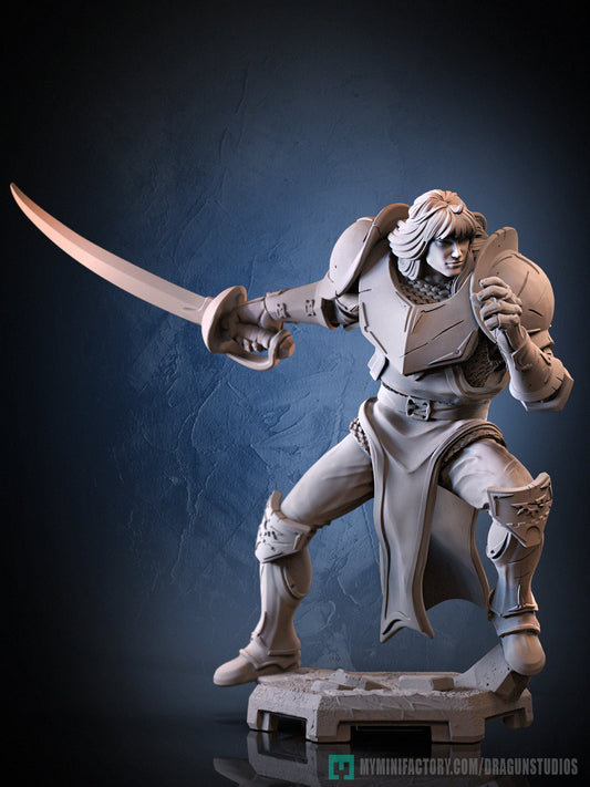 Lancelot – Human Fighter – Resin Tabletop Miniature