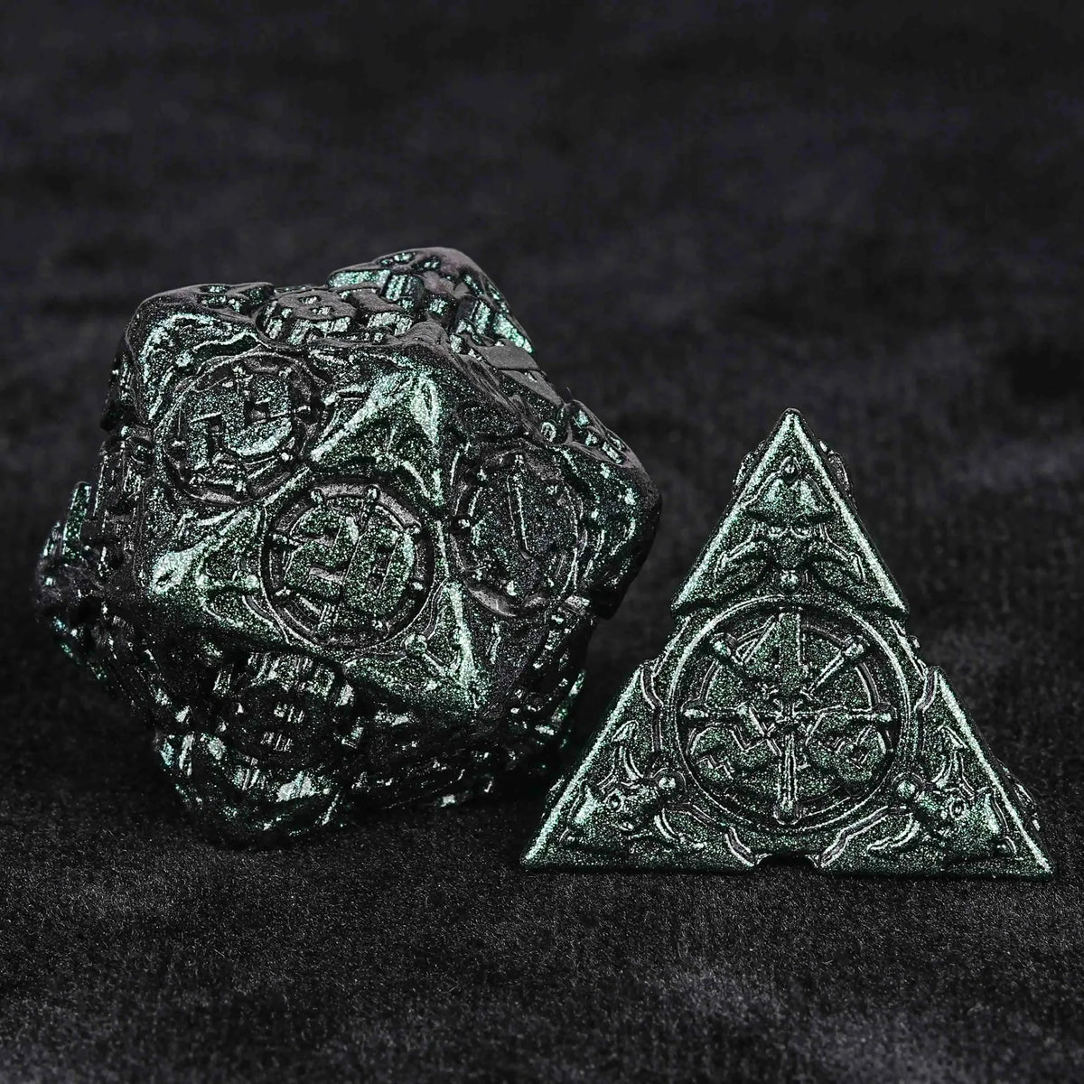 Limited Clearance-Metal Pirate DND Dice Set｜3D Embossed Metal