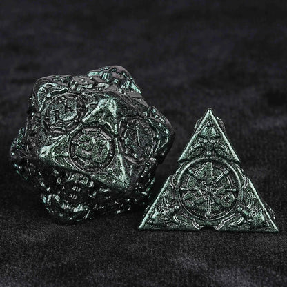 Limited Clearance-Metal Pirate DND Dice Set｜3D Embossed Metal