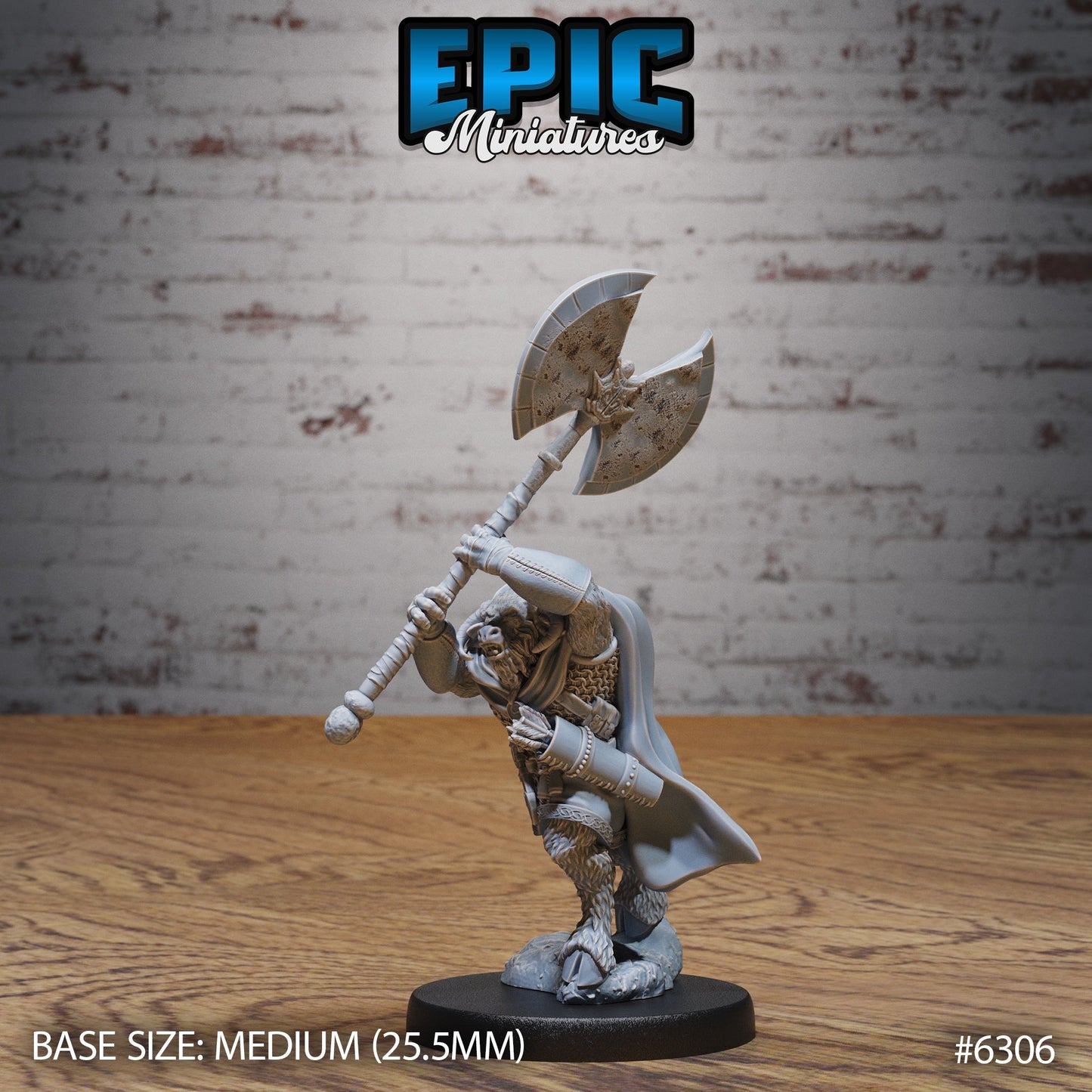 Minotaur Adventurer – Dungeons & Dragons Player Character – Resin Miniature