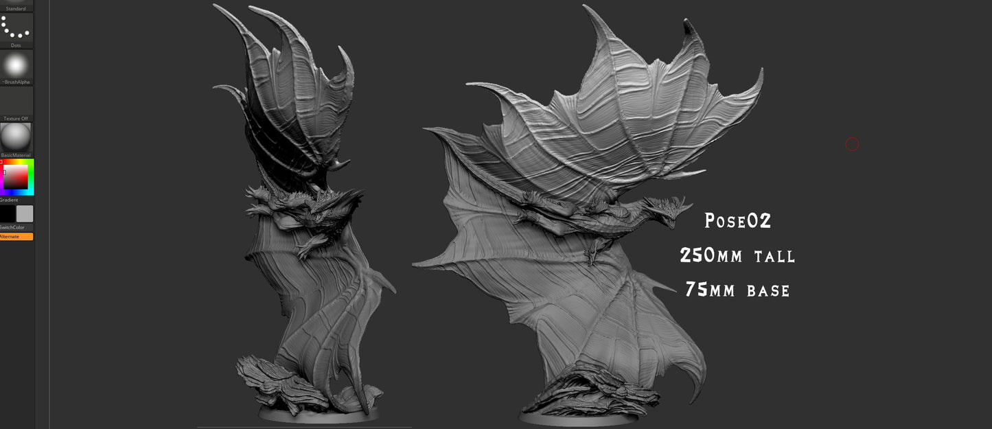 Namael – Elder Dragon Aerial Apex Inspired Monster Miniature