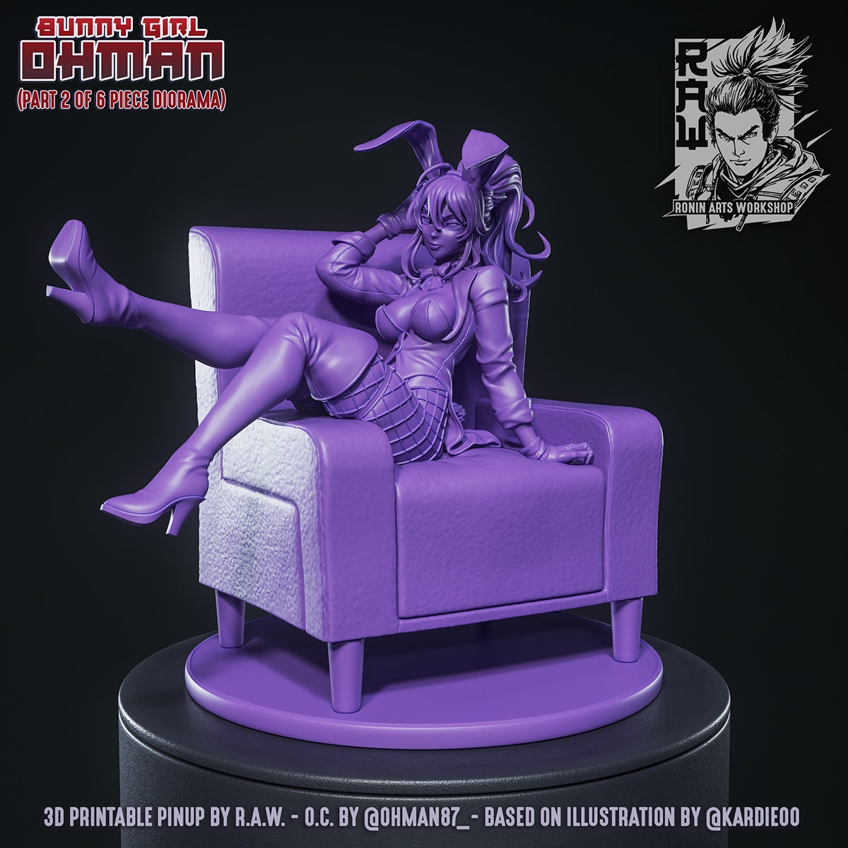 Ohman Bunny Girl – Original Character – 75mm & 120mm Scale Figure
