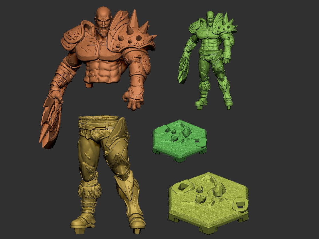 Perceval – Human Fighter – Resin Tabletop Miniature