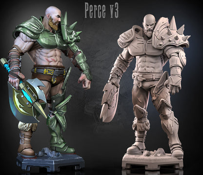Perceval – Human Fighter – Resin Tabletop Miniature