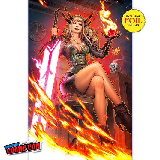 [FOIL] REALM OF X #1 [FALL] UNKNOWN COMICS DAVID NAKAYAMA EXCLUSIVE NYCC FOIL VIRGIN VAR (10/25/2023)