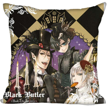 Black Butler Halloween Decorative Pillow