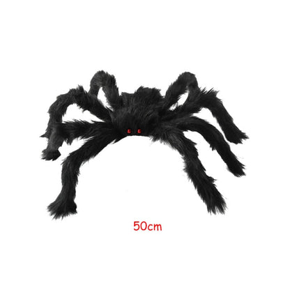 Horror Giant Black Plush Spider for Halloween