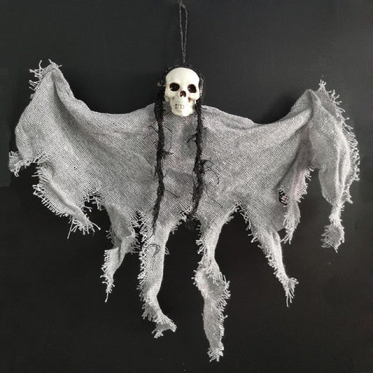Hanging Skull Ghost Halloween Decoration