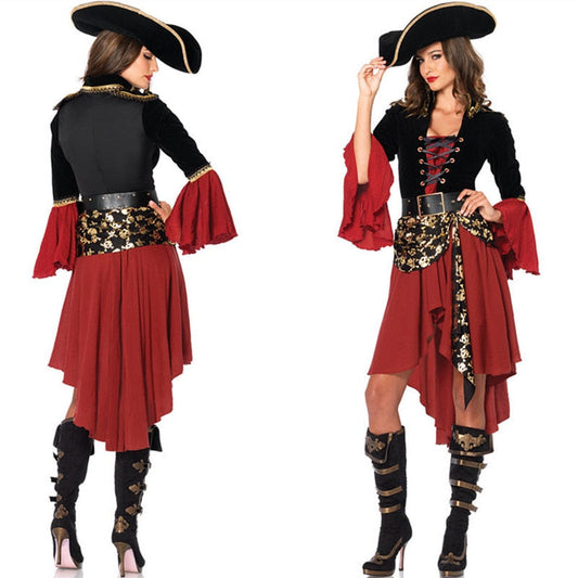 Caribbean Pirates Captain Costume for Halloween